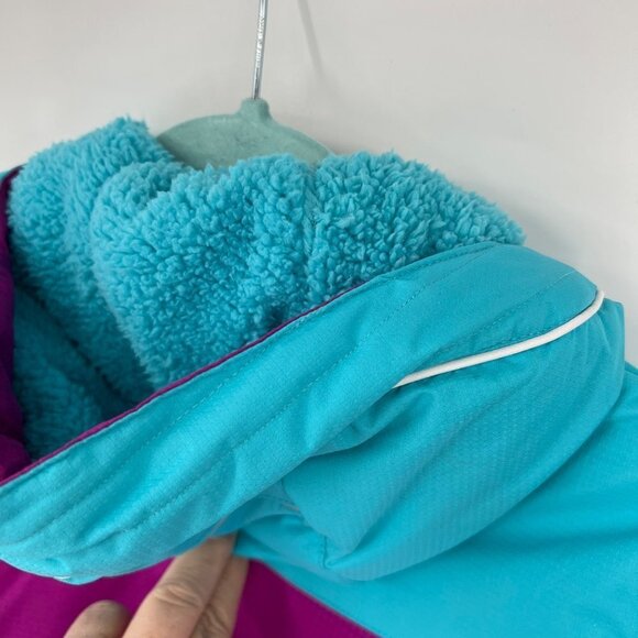 Gerry Youth Jacket Sz Xs Colorblock Purple Blue Insulated - Picture 15 of 16